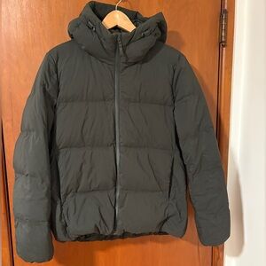 Puffer jacket, Uniqlo, army green, size M